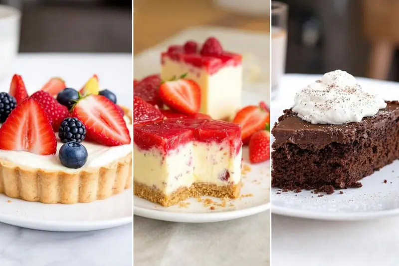 Desserts maison sans sucre ajouté aux fraises, cacao et patate douce.