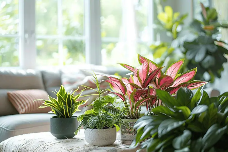 Mains vérifiant le terreau d’un monstera près d’une fenêtre lumineuse.