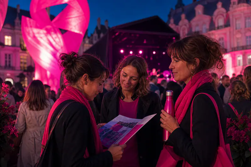 Voyageuses dans un festival culturel au cœur d’une ville historique