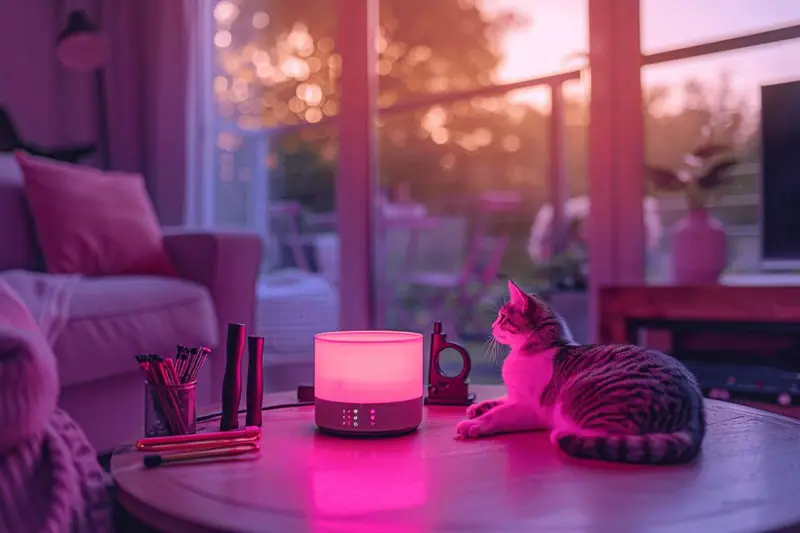 Femme écoutant un podcast pendant une séance d’éducation avec son chien