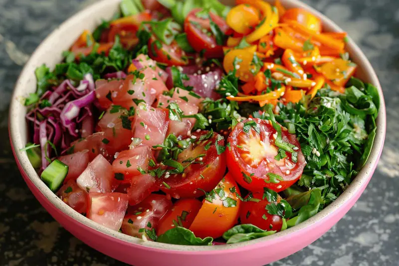 Salade-repas d’hiver aux lentilles, courge rôtie, œuf mollet et feta