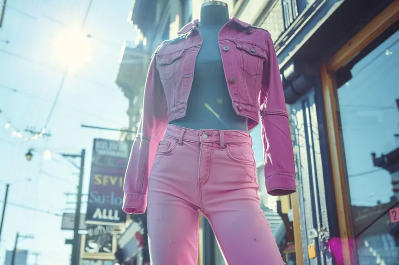 Trois femmes portent jeans droit, large et barrel au printemps 2025.
