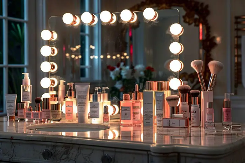 Femme appliquant une protection solaire dans sa routine beauté matinale