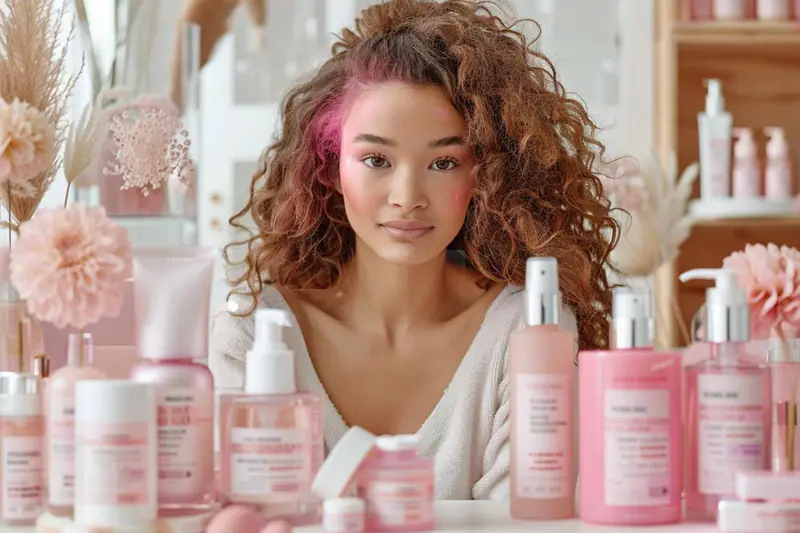 Femme appliquant un soin au rétinol dans une routine skin cycling du soir.